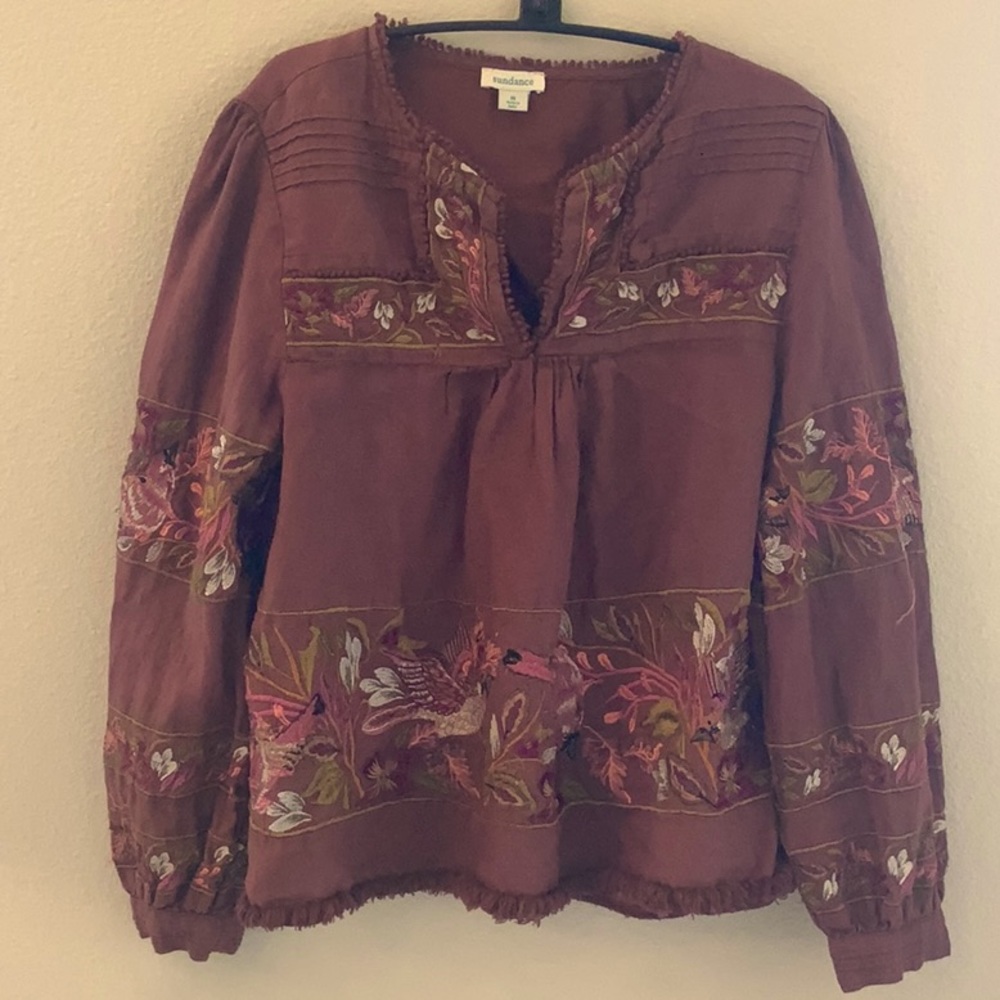 Sundance embroidered top